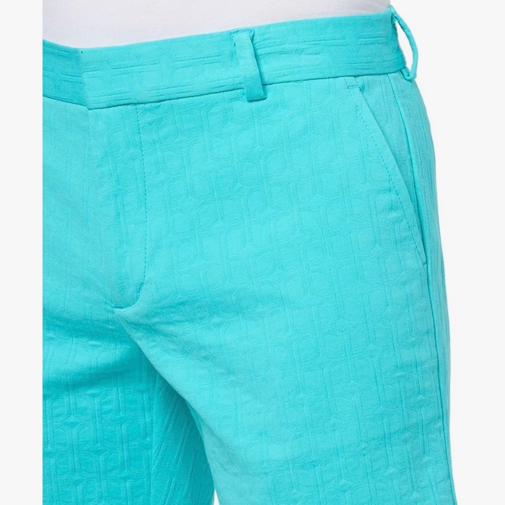NWT 36 MR TURK Lawrence Men's Oceano Blue Flat Front Shorts - Picture 3 of 3